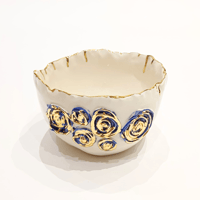 SLB 'Rose' design Ceramic Bowl Medium - صورة 2