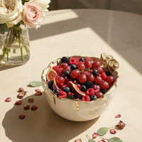 Ceramic Bowl decorated with flowers - Image 1