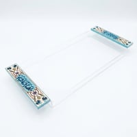 Tray with wood hand painted handles - Image 2