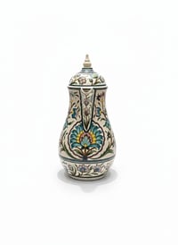 ترمس قهوه رسم يدوي لون كريمي - صورة 3