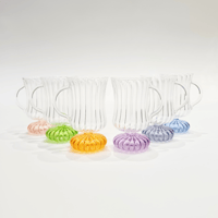 Elegant tea glasess 6 color  hand made - Image 2