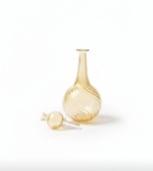 Blown glass carafe  Crystal gold  hand made - صورة 2
