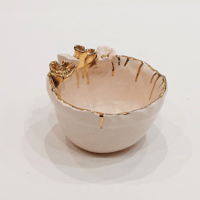 SLB 'White Cherry Blossom' Ceramic Bowl S. - صورة 3