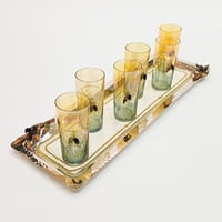 Zaytoun Juice Glass - Yellow/Green - صورة 5