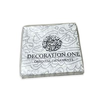 20pc Doodling Silver Paper Napkin (25x25x2 PLY) - صورة 1