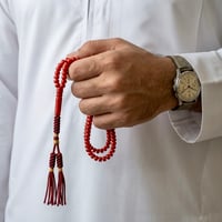 مسباح سندلس جزري معرق عنابي - قصة كروية ناعمة | فخامة كلاسيكية - Image 1