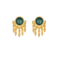 LAMPADARIO EARRINGS - GREEN - Image 1