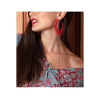 RED earrings - صورة 1
