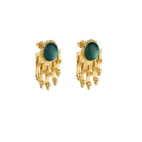 LAMPADARIO EARRINGS - GREEN - Image 2