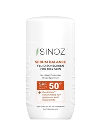 واقي شمس +SPF50 متوازن للدهون للبشرة الدهنية من سينوز – 50 مل - Image 2
