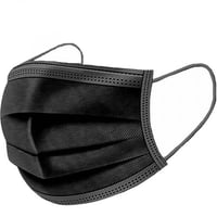 كمام طبي اسود 3 طبقات -50 كمامة - Image 1