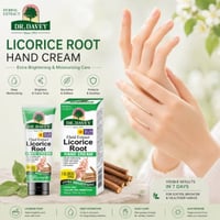 DR.DAVEY Licorice Root Hand Cream – Moisturizing & Brightening Hand Care 100g - Image 2