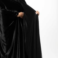 بشت مخمل حرير (أسود) - صورة 4