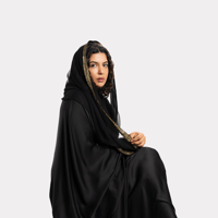 طرحه شيفون خشن بنقشات زري (نقشه ٢) - صورة 2