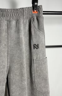 Washed Cotton Gray Pants - Image 4