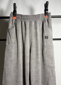 Washed Cotton Gray Pants - Image 3