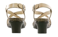 Nouveau Cross Strap Heel Sandal - Taupe - صورة 3