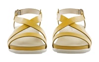 Nouveau Cross Strap Heel Sandal - Mustard - صورة 3