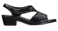 Suntimer Heel Strap Sandal - Black Croc - صورة 2
