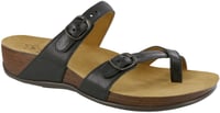 Shelly Toe Loop Slide Sandal - Black - صورة 1