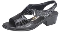 Suntimer Heel Strap Sandal - Black Croc - صورة 3