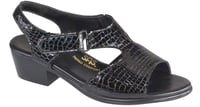 Suntimer Heel Strap Sandal - Black Croc - صورة 1