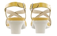 Nouveau Cross Strap Heel Sandal - Mustard - صورة 5