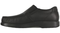 Side Gore Slip On Loafer - Black Smooth - صورة 2