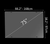 حامي شاشة من الكسر 75 بوصة - صورة 10