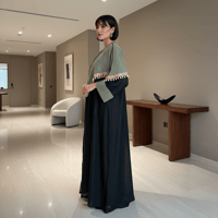 عباية لينن صيفية راقية بتصميم عصري - صورة 2