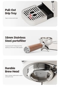 H13 Super Barista 58 mm port filter Touch screen dual boiler - Image 7