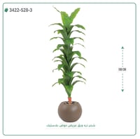 شجرة ذرة صناعية ( ارتفاع 180 سم ) حوض بلاستيك دائري - صورة 4