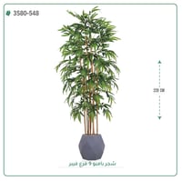 شجرة بامبو صناعية ( ارتفاع 220 سم ) حوض فيبر - صورة 1