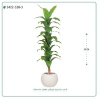 شجرة ذرة صناعية ( ارتفاع 180 سم ) حوض بلاستيك دائري - صورة 6
