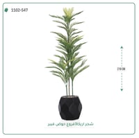 شجرة أريكا اصطناعية (3 فرع) بمركن فيبر - صورة 6