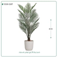 شجر اريكا صناعية ( ارتفاع 205 سم ) حوض بلاستك - صورة 1