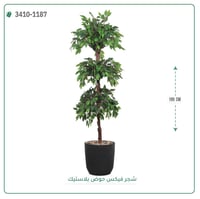 شجر فيكس صناعية ( ارتفاع 195 سم ) حوض بلاستك - صورة 1