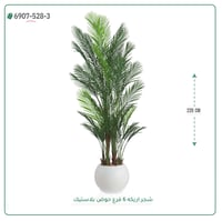 شجرة أريكا صناعية ( ارتفاع 220 سم ) حوض بلاستيك - صورة 11