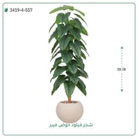 شجرة فيلود صناعية ( ارتفاع 205 سم ) حوض فيبر دائري - صورة 1