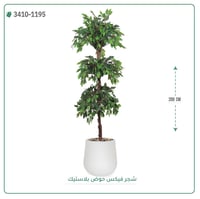 شجر فيكس صناعية ( ارتفاع 200 سم ) حوض بلاستك - صورة 6