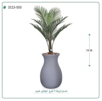 شجر أريكا (7 فروع) بارتفاع (160)بمركن فيبر على شكل زير - صورة 1