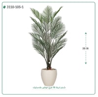 شجر اريكا صناعية ( ارتفاع 205 سم ) حوض بلاستيك - صورة 4