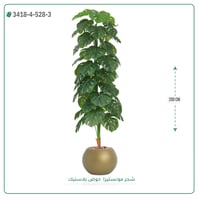 شجرة مونستيرا صناعية ( ارتفاع 200 سم ) حوض بلاستيك - صورة 6