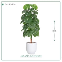 شجرة مونستيرا صناعية ( ارتفاع 160 سم ) حوض فيبر - صورة 1