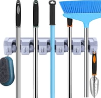 Plastic wall broom holder - Image 1