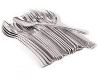 Lead plastic spoons 10 cm, 100 packs * 18 pieces - Image 1