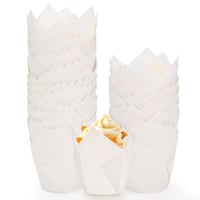 White Tulip Muffin Paper 50X50 mm, 2500 pieces - Image 1
