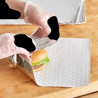 ورق ساندوتش وجهين سيلفر مقاس 25*35سم * 2000 حبة  - صورة 1