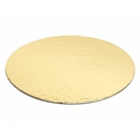12cm Round Gold Cake Bases - Packet - Image 1