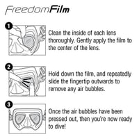 FREEDOM FILM ANTI-FOG 2W SMALL SIZE II لصق حماية ضد الضباب حجم صغير لعدستين - صورة 4